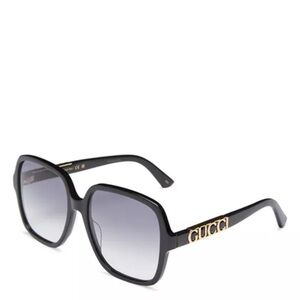 Gucci Square Acetate Sunglasses 58mm GG1189S black/grey gradient